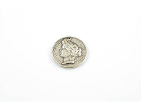 Colgante moneda doble 28mm