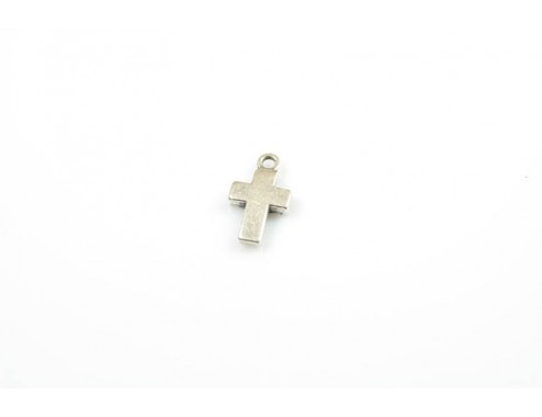 Colgante 21x12mm cruz lisa