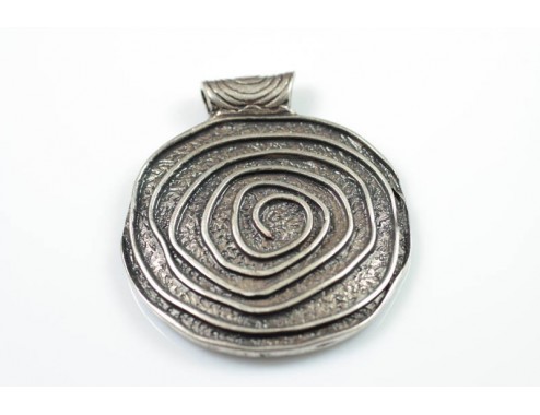 Colgante rayado aros 56mm