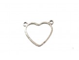 Colgante dos aros corazón...