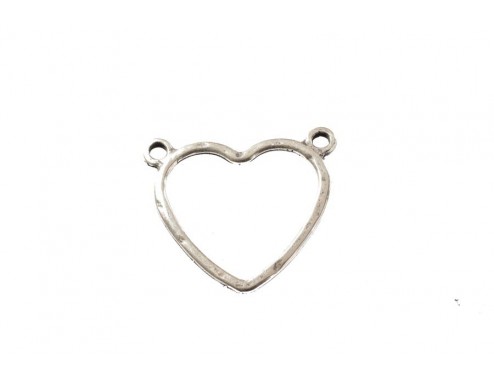 Colgante dos aros corazón...