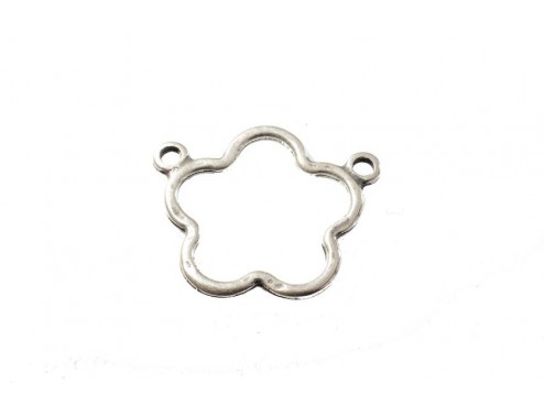 Colgante dos aros flor To...