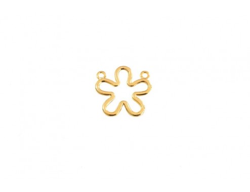 Colgante dos aros flor 25mm...