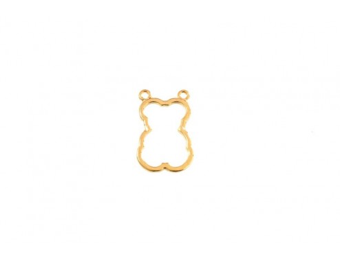 Colgante dos aros oso...