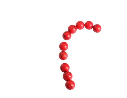 Tira de piedra Coral Bambú...