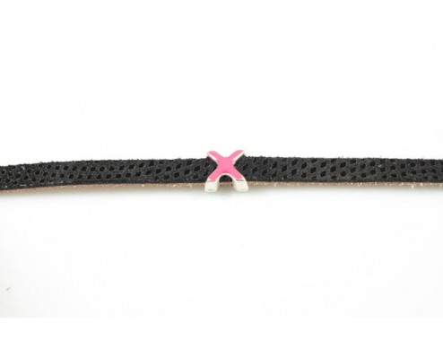 Entrepieza cruz fuccia...