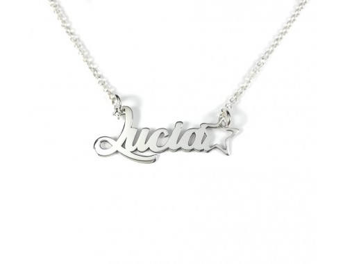 Collar con Nombre aro con...