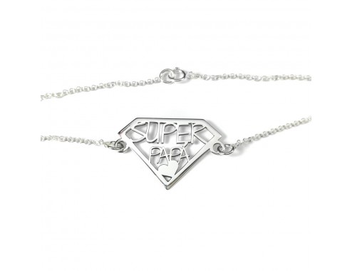 Pulsera Super papa Plata de...