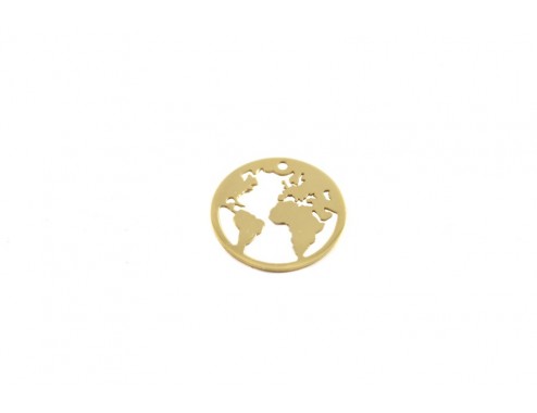 Colgante Mundo 20 mm plata...