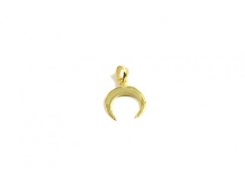 Colgante Cuerno 15 mm plata...