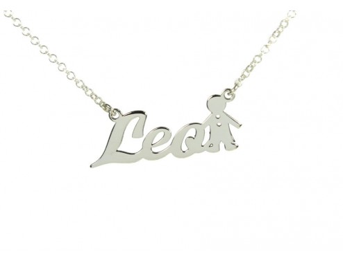 Collar con nombre en Plata...