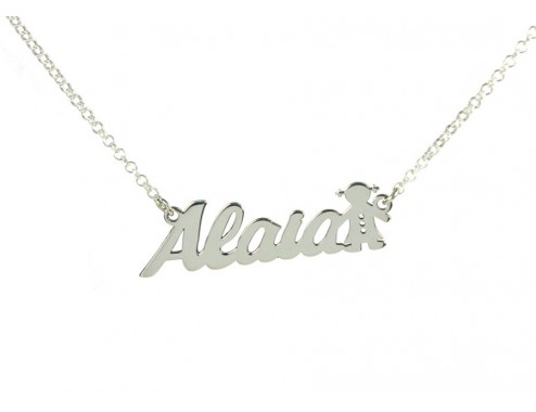 Collar con nombre nina en...