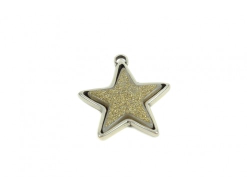 Colgante Zamak baño plata y...