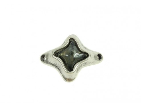 Conector Zamak baño plata...