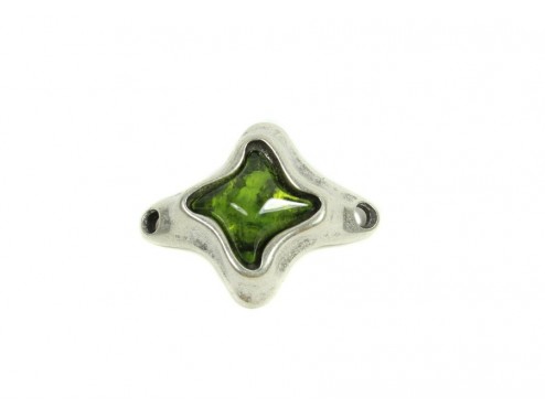 Conector Zamak baño plata...