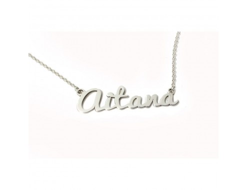 Collar con nombre en Plata...