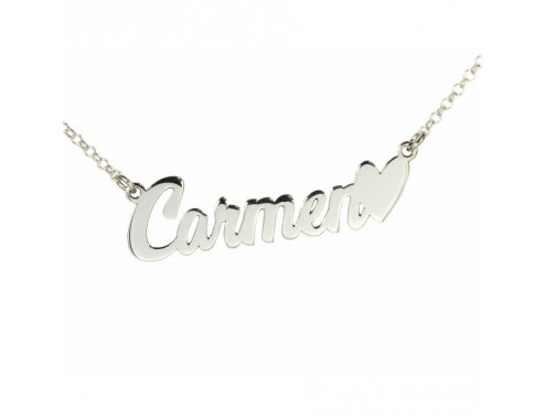 Collar con Nombre+Corazón...