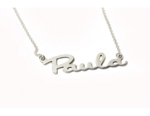 Collar con nombre en Plata...