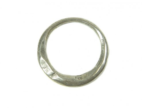 Colgante aro machacado 40mm...