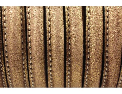 Cuero media caña bronce...