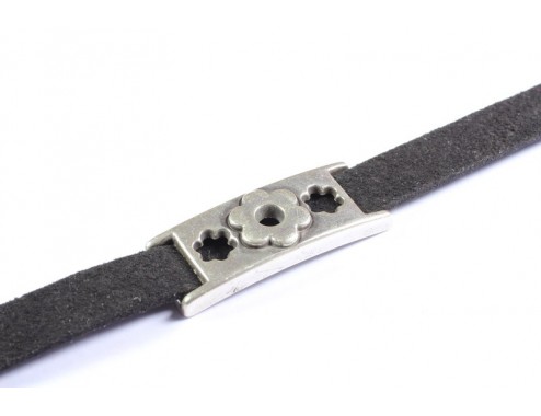 Pasador rectangular flor...