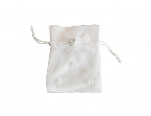 Bolsa de Raso con flor...