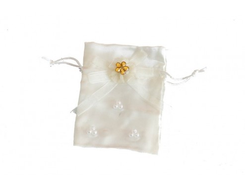 Bolsa de Raso con flor...