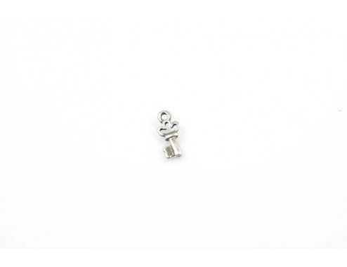 Colgante llave mini flor...